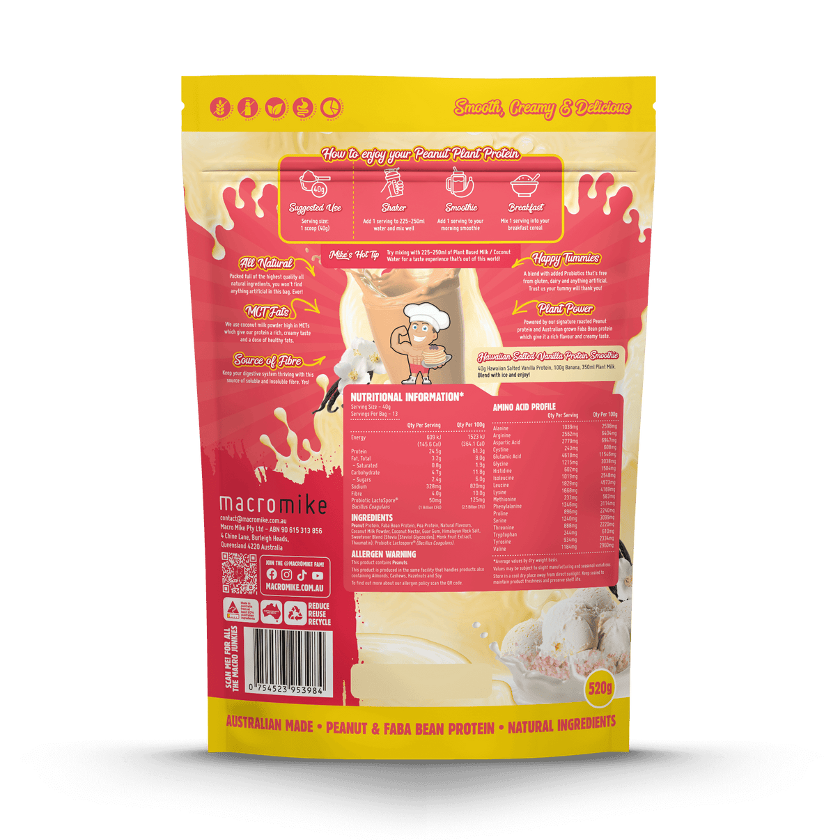 Macro Mikes - Peanut Plant Protein 1kg