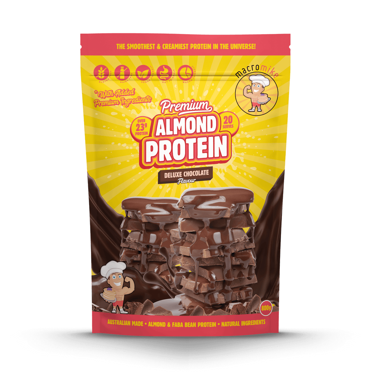 Macro Mikes - Premiun Almond Protein 800g