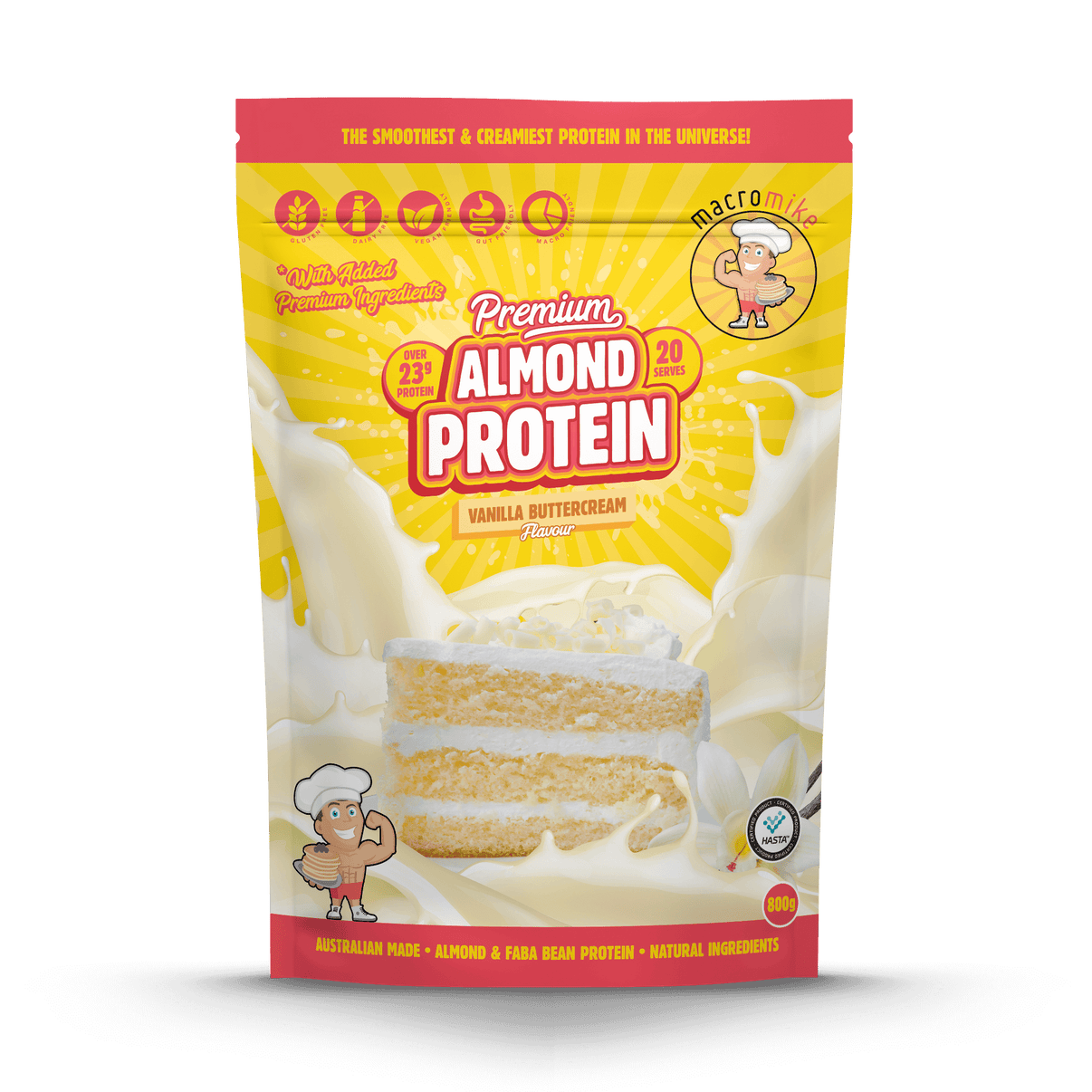 Macro Mikes - Premiun Almond Protein 800g