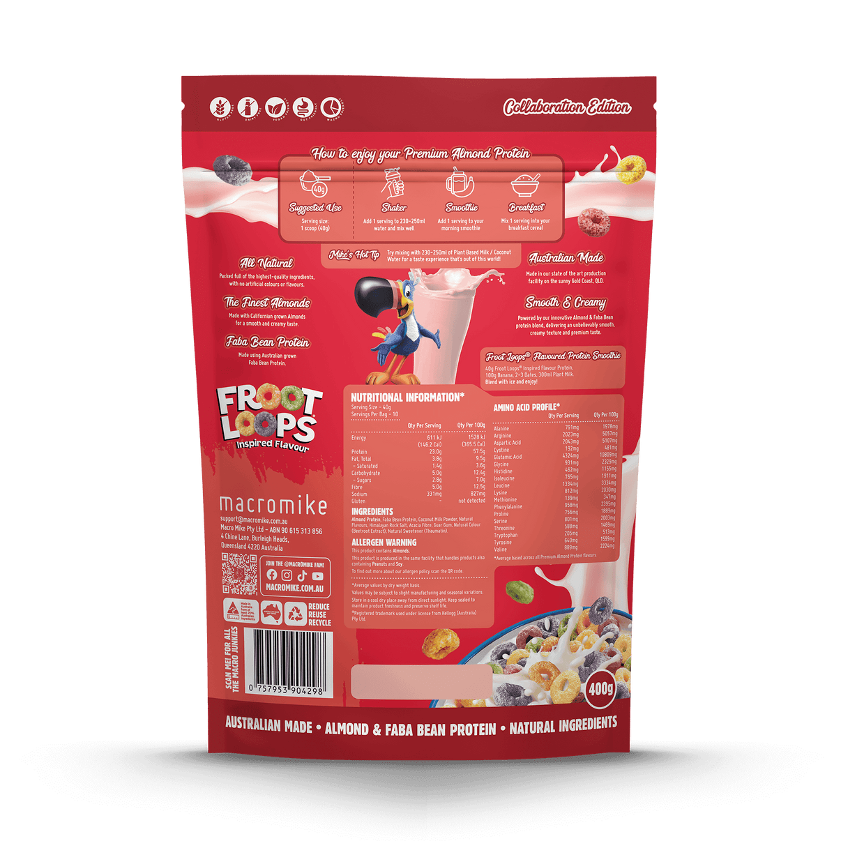 Macro Mikes - Premium Almond Protein 400g