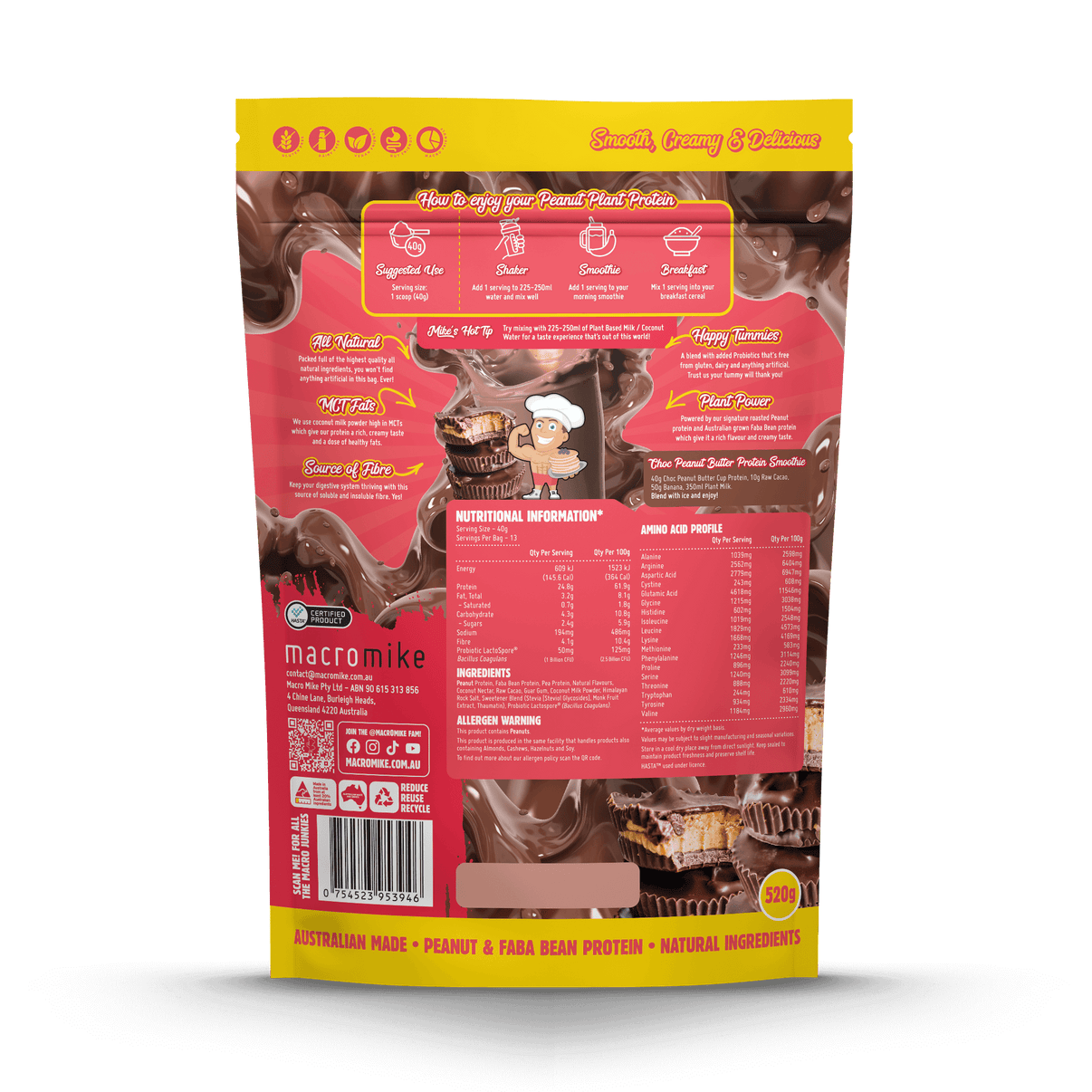 Macro Mikes - Peanut Plant Protein 1kg